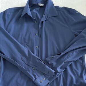 Van Heusen Navy Casual Button Down Shirt